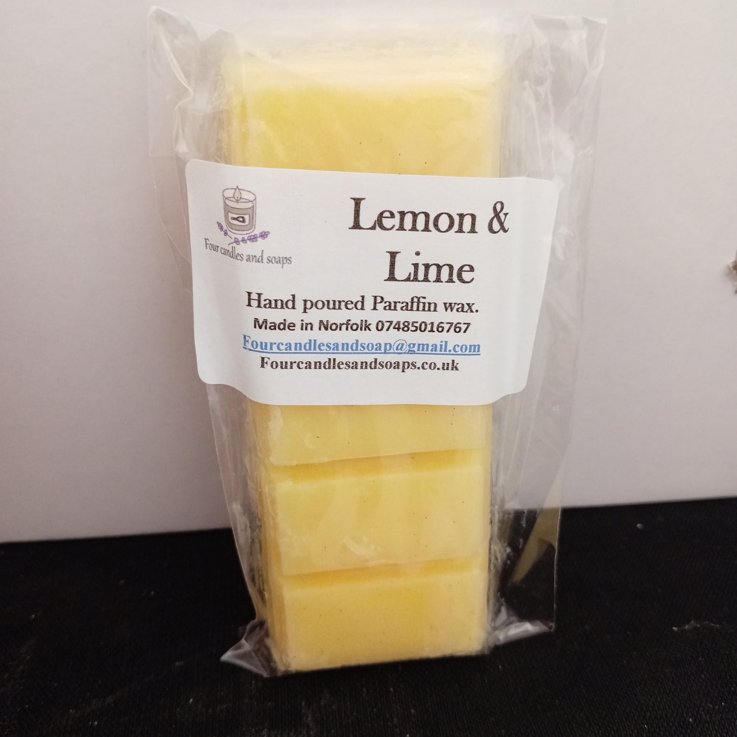 Lemon and Lime 50g snap bar Wax Melt