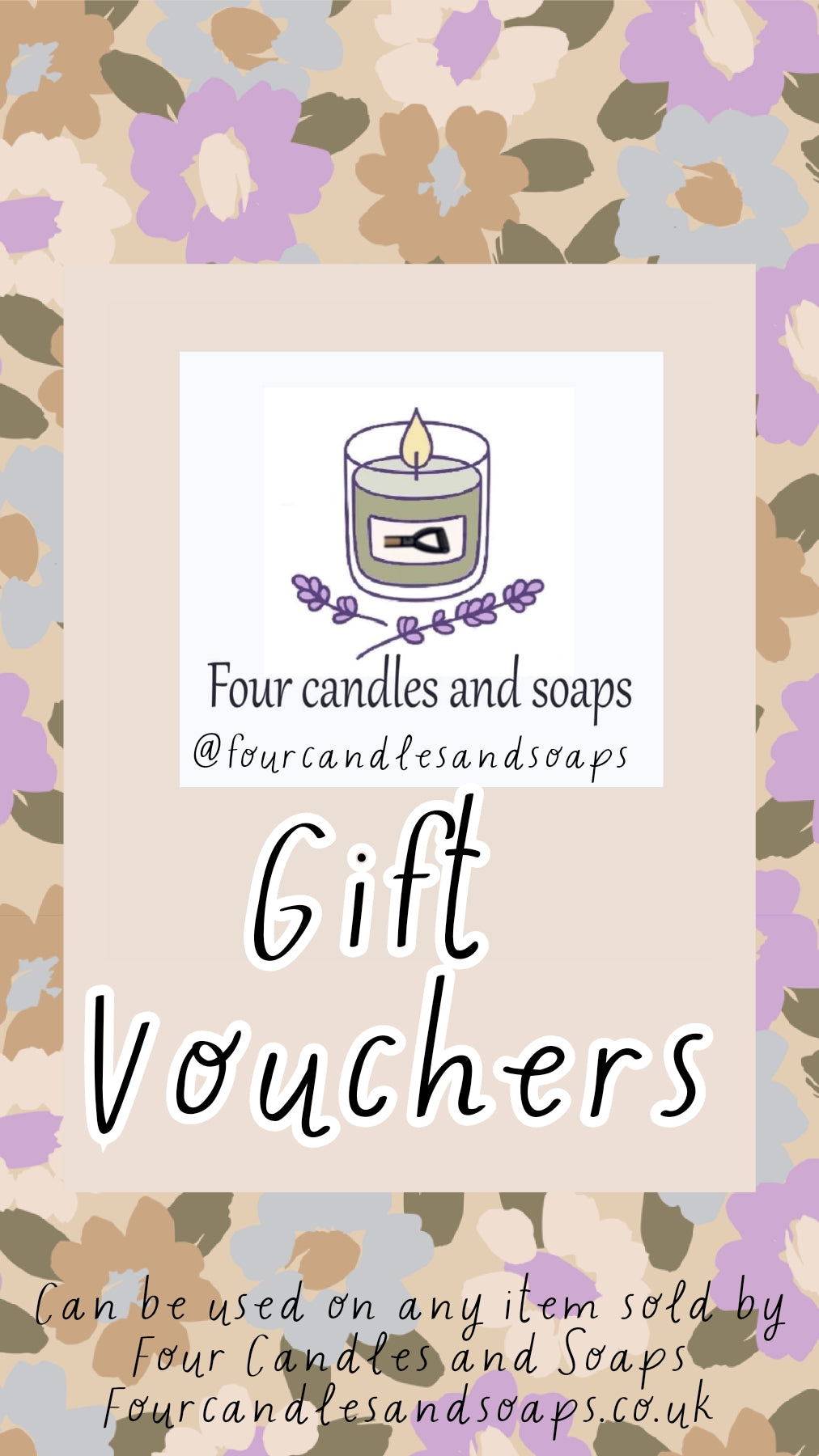 Four Candles and Soaps Gift Cards