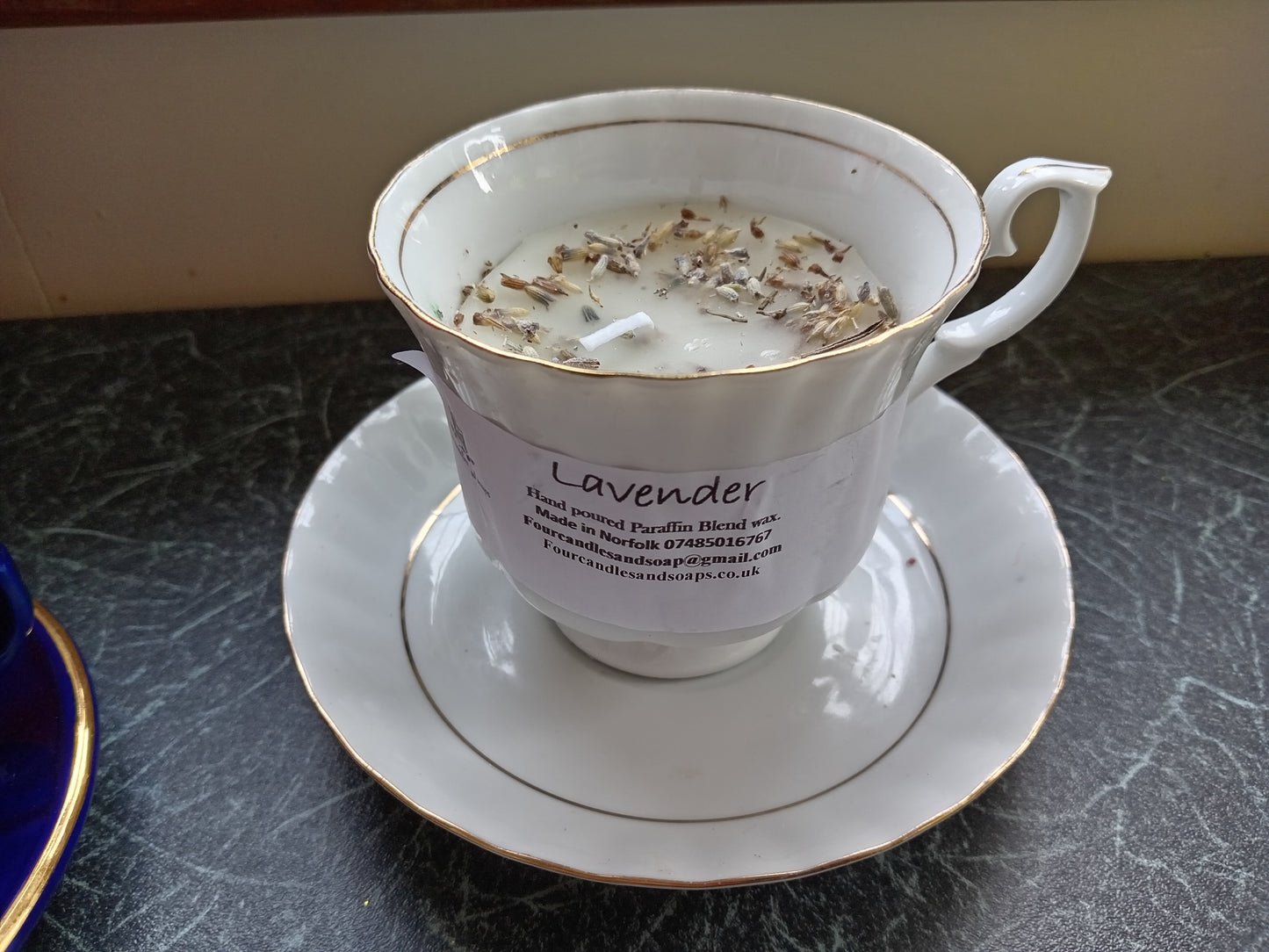Lavender Tea Cup candle