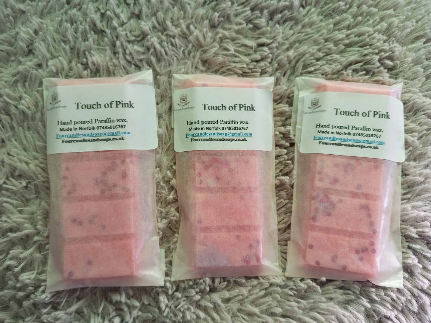Touch of Pink 50g snap bar Wax Melt