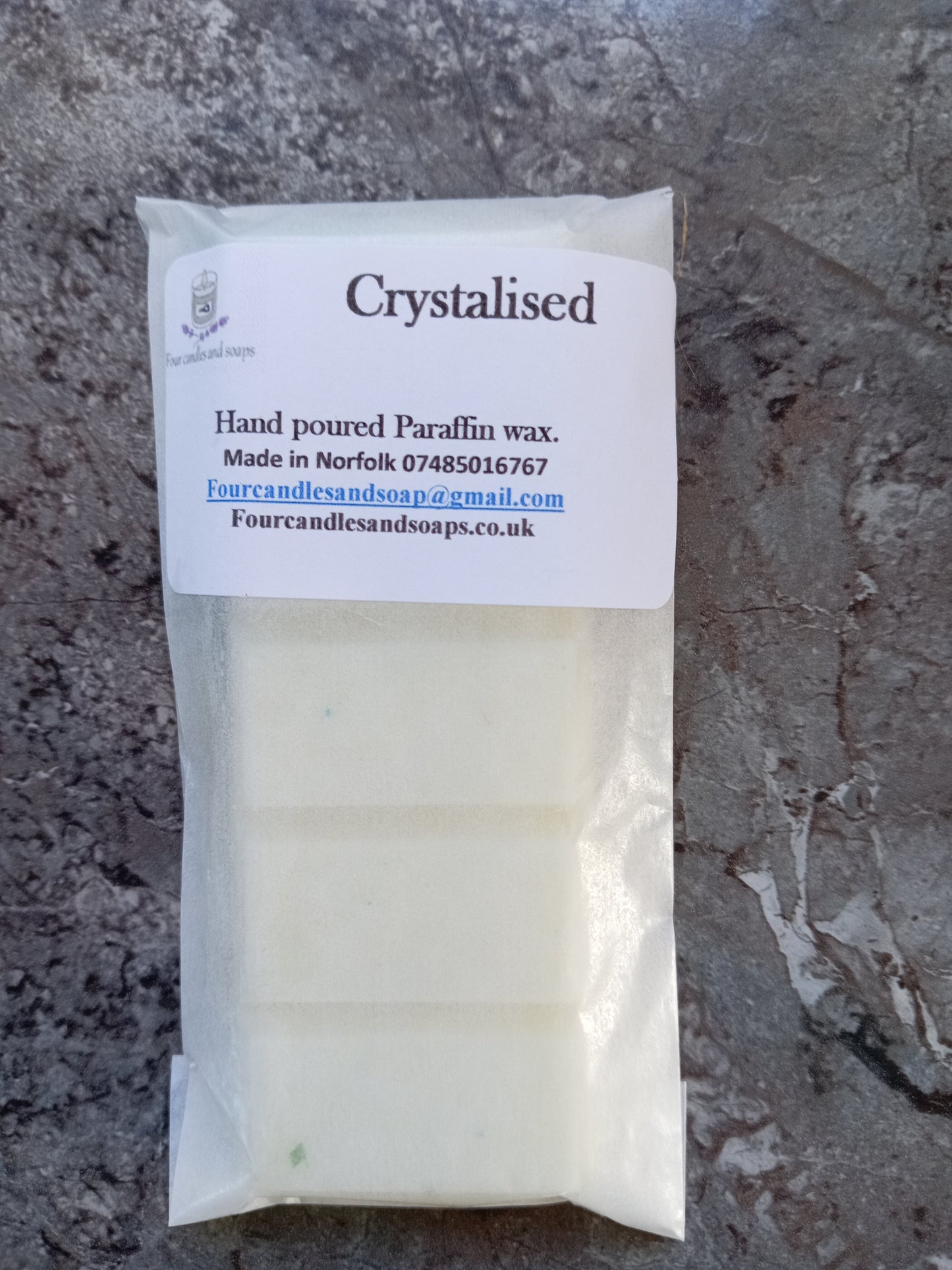 crystalised 50g snap bar Wax Melt