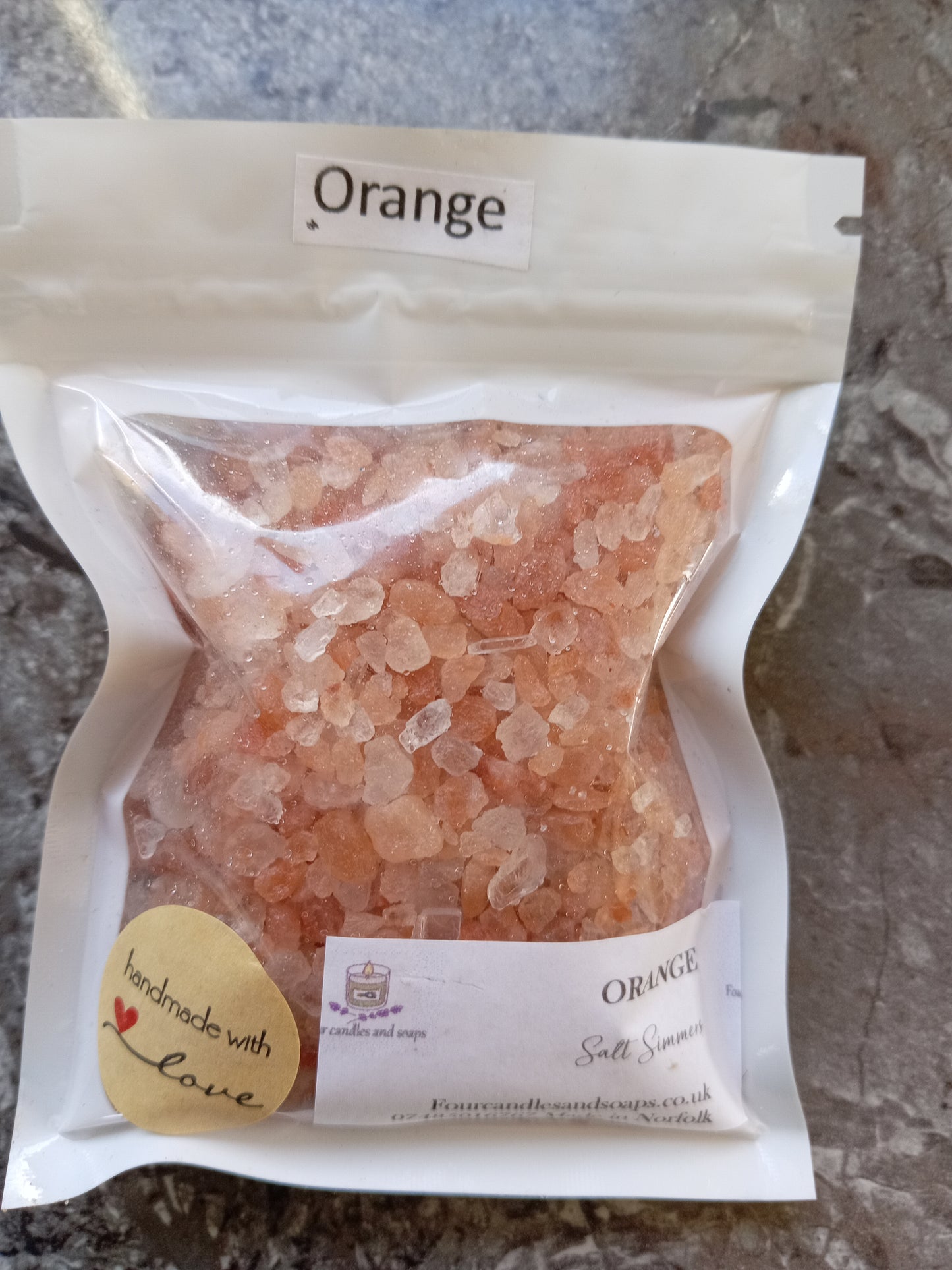 Orange salt Simmers 100g