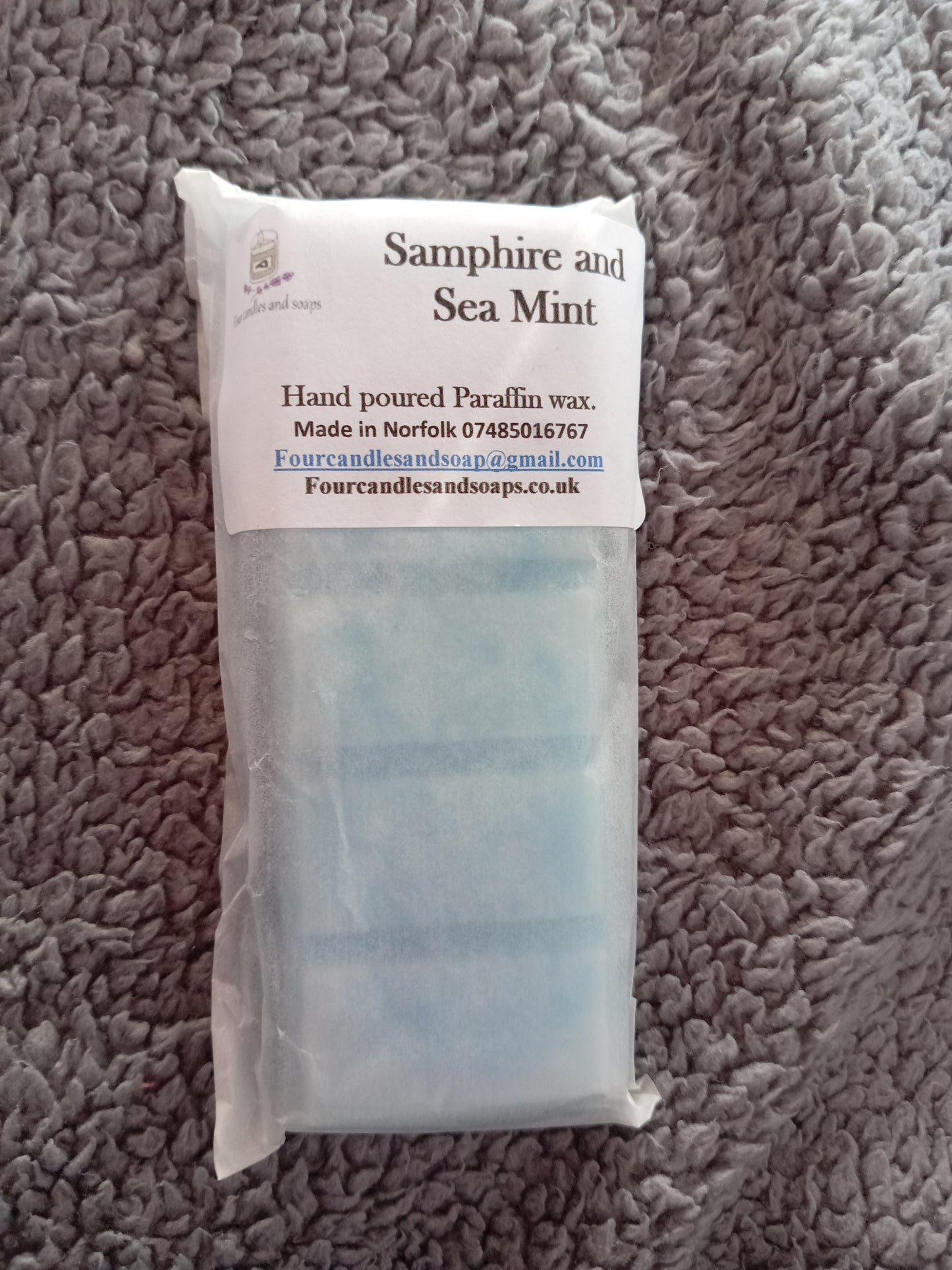 Samphire and seamint 50g snap bar Wax Melt