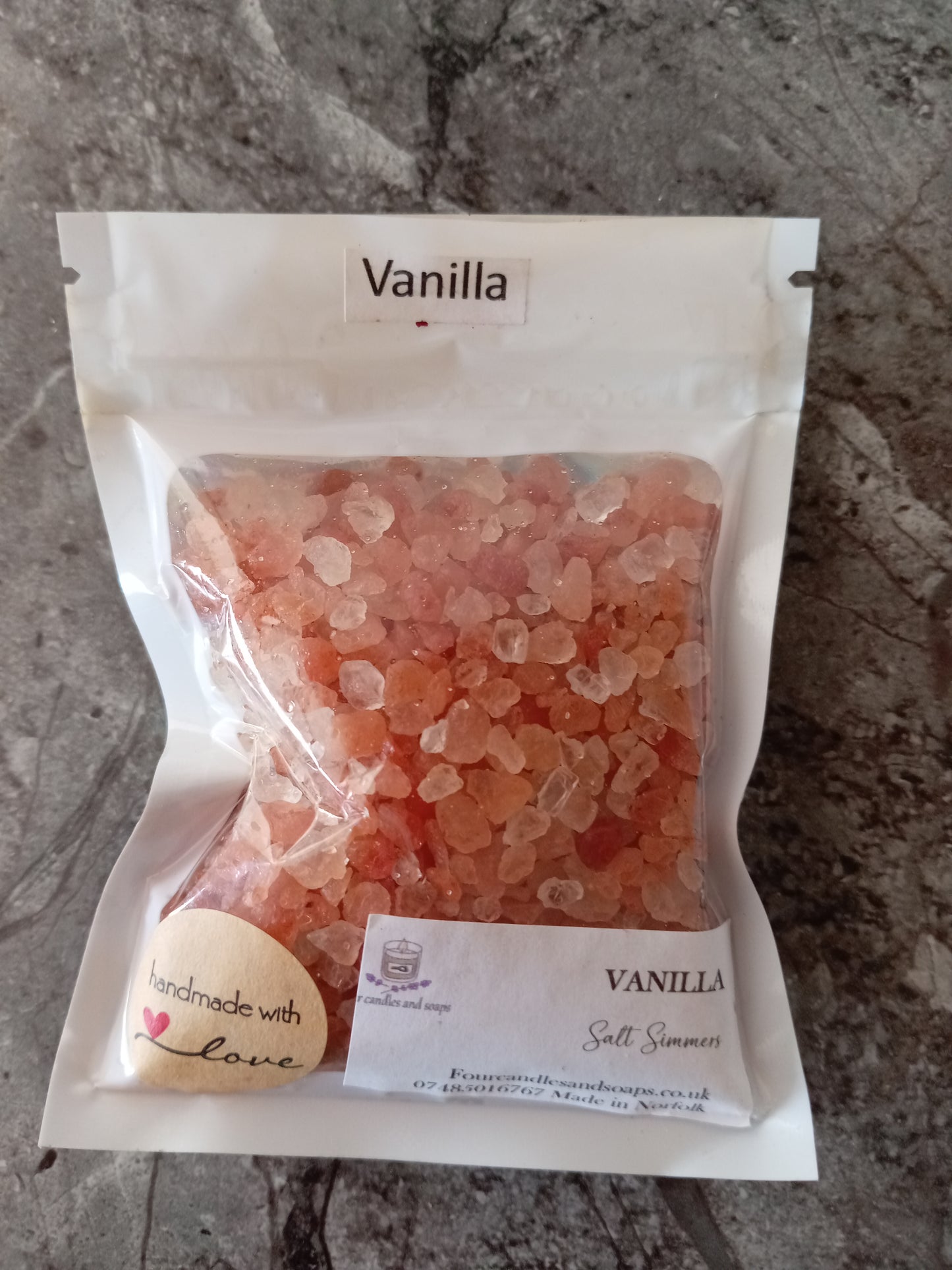 Vanilla salt Simmers 100g