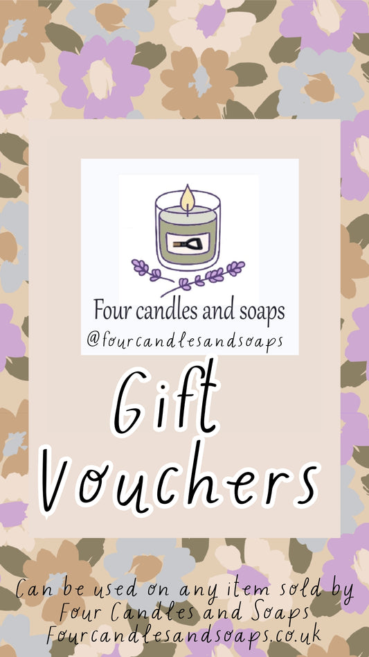 Four Candles and Soaps Gift Cards