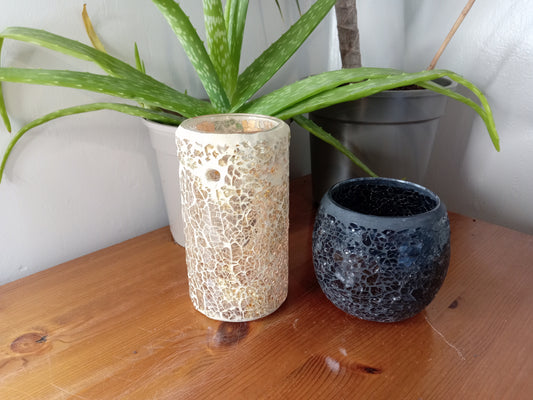 Gold Pilar glass wax melt burner
