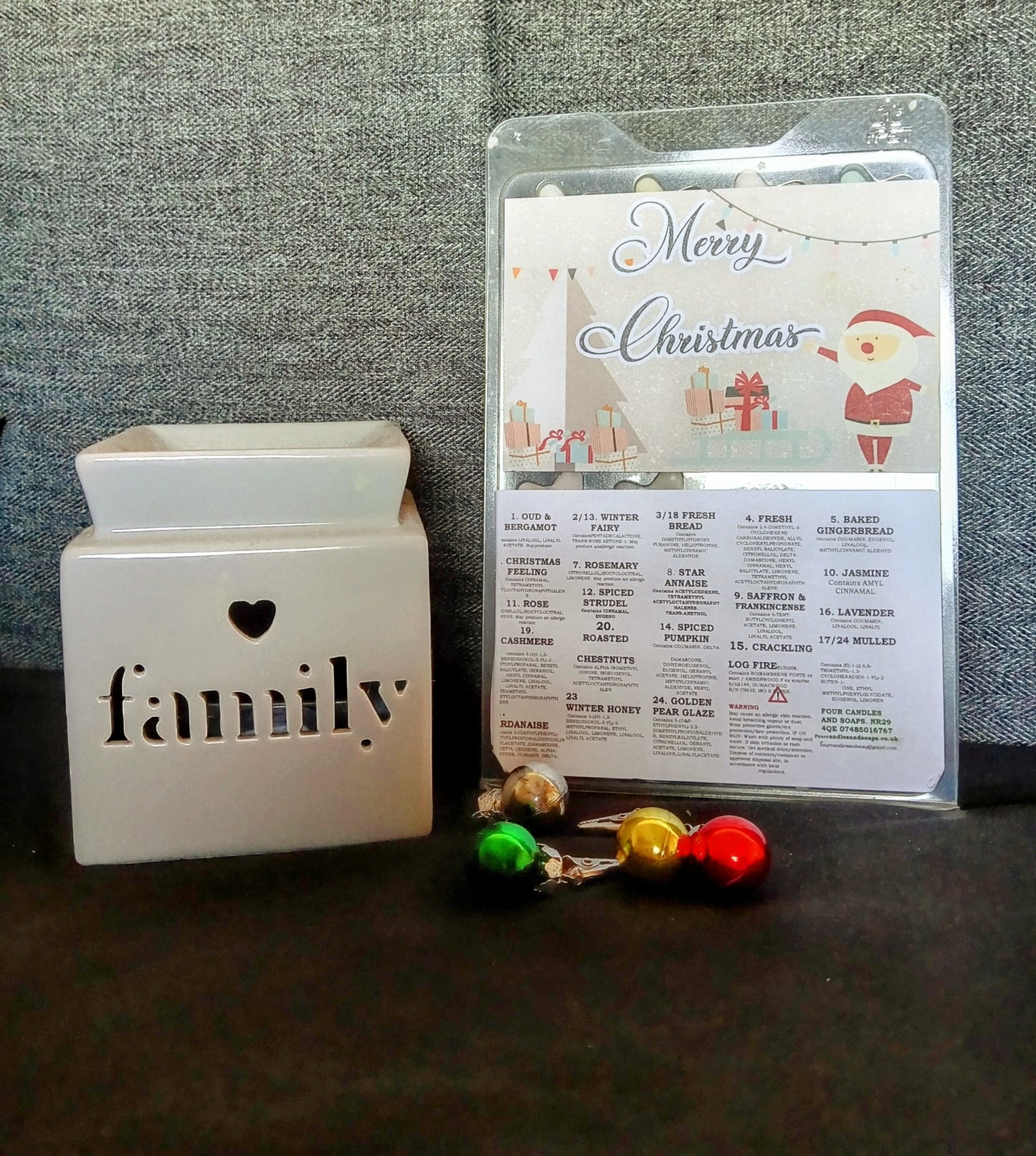 Advent calender wax melts