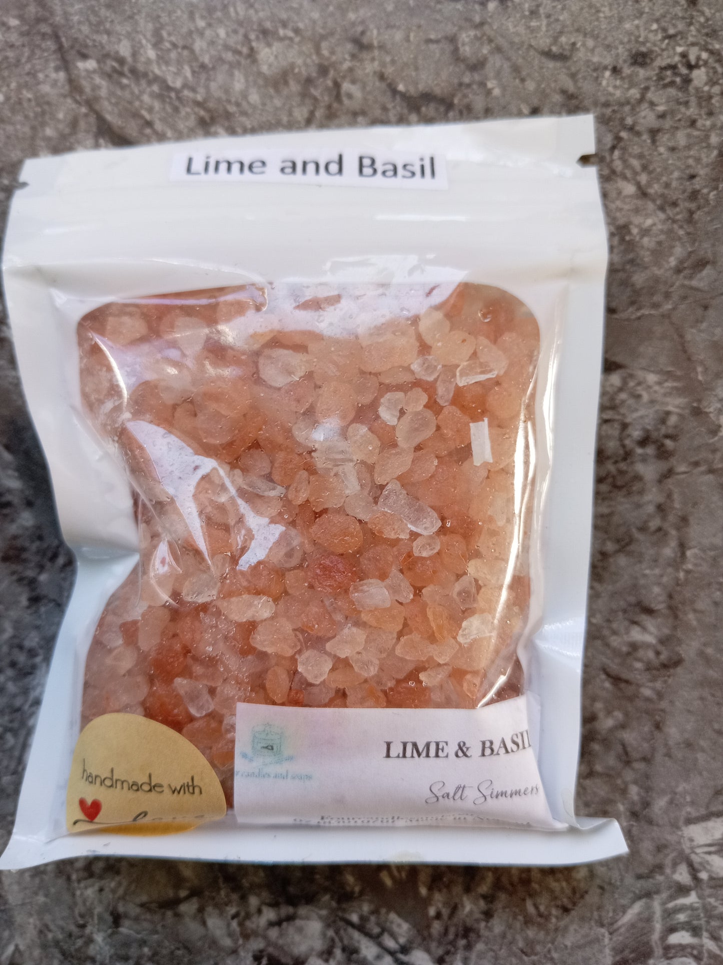 Lime and Basil Salt Simmers 100g