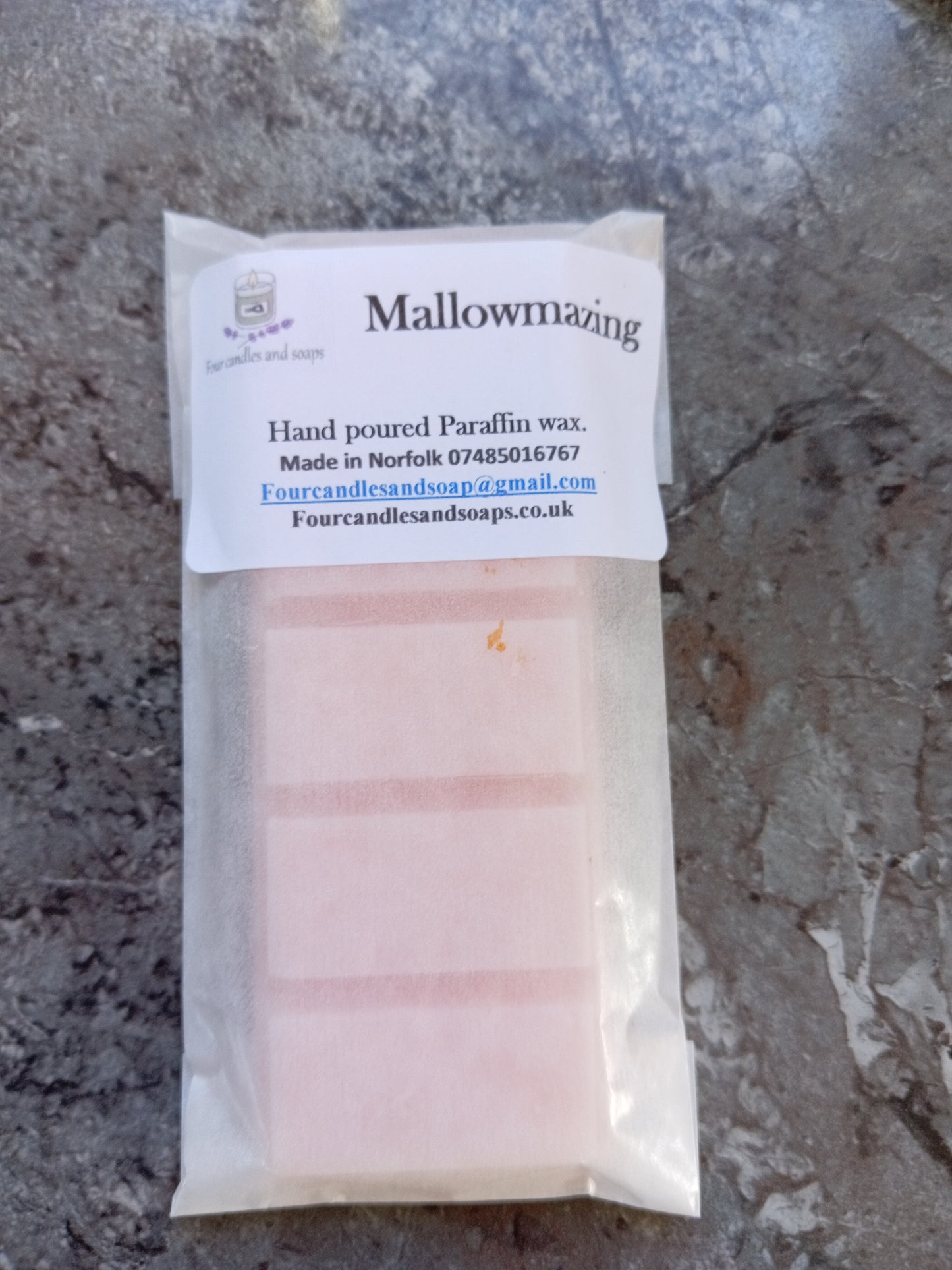 Mallowmazing 50g snap bar Wax Melt