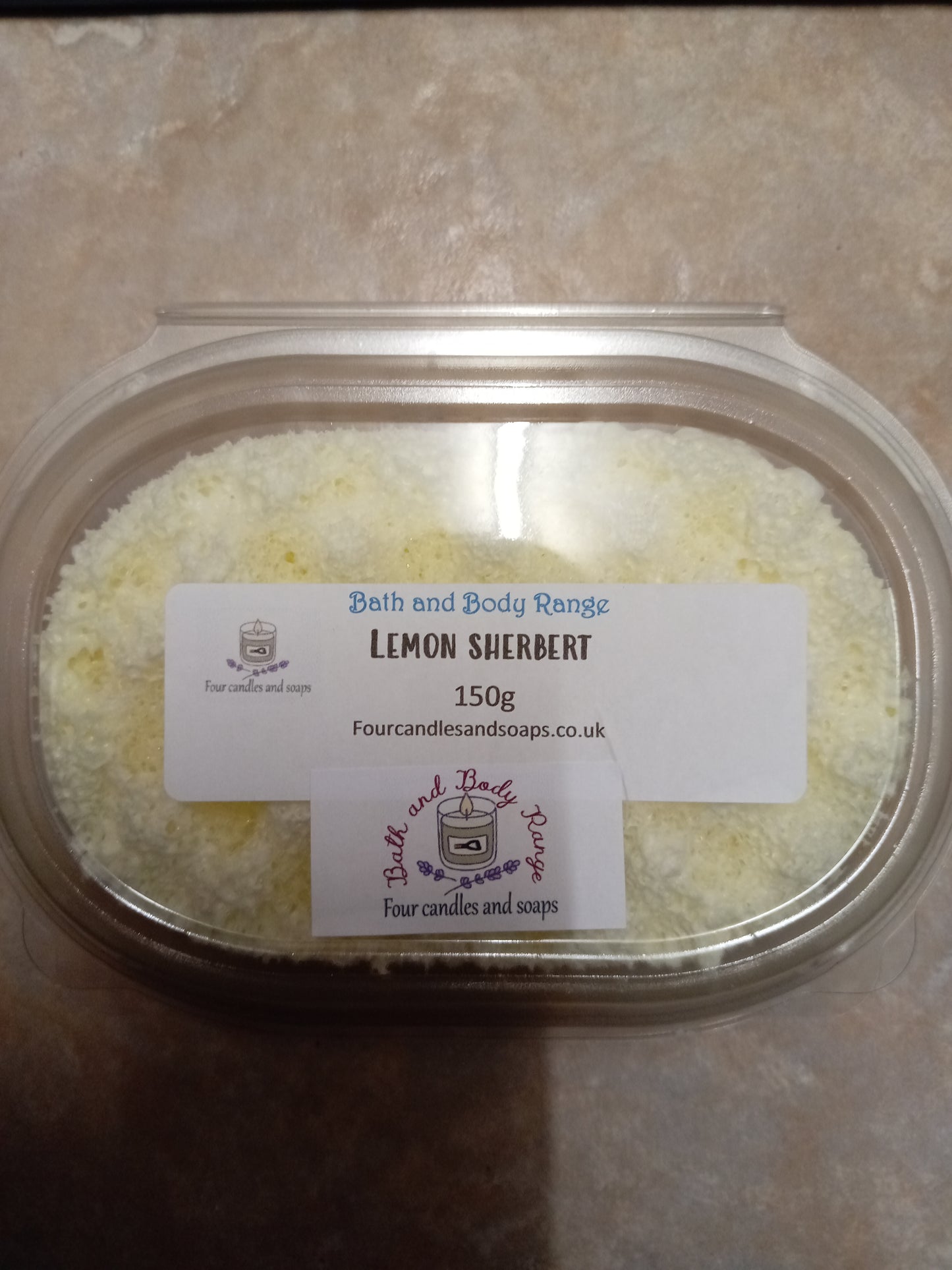 Lemon Sherbert Soap infused sponge