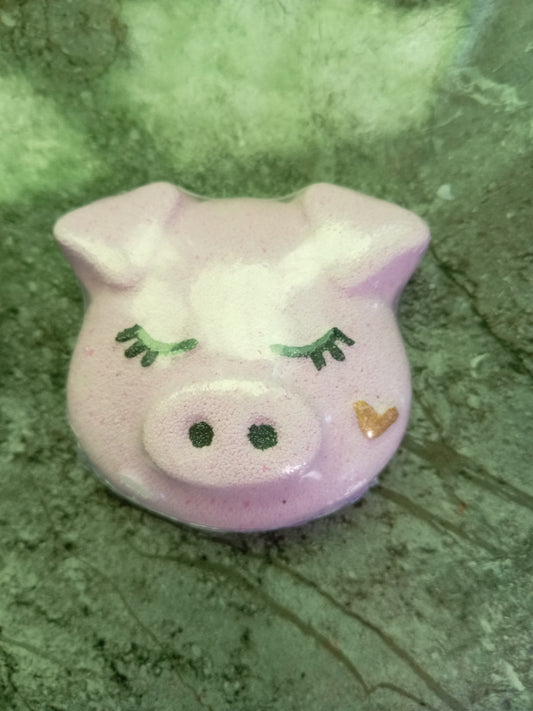 Pig cherry scented bath bomb 68g