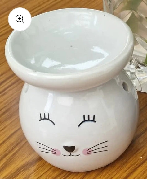 Cat face oil wax melt burner