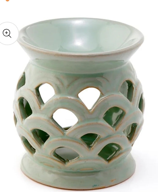 Mermaid style oil wax melt burner